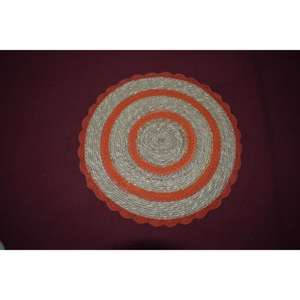 Mantel Individual Antideslizante Ecológico Hecho a Mano de Pasto Marino con Encaje para Exportación Mundial, Mantel Individual de Algodón - Product Image 2