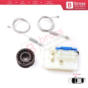 Kit de Reparación de Elevalunas Eléctrico Delantero Derecho BWR5227 para Tipo MK2 356 357 Egea 2015 en Adelante 4/5 Puertas 52072856 - Product Image 3