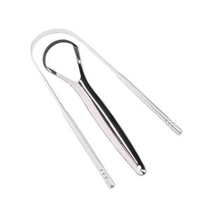 Rust-Resistant Stainless Steel <b>Plastic</b> Portable U-Shaped Tongue <b>Scraper</b> Long-Term Use Eco-Friendly Non-Toxic Tongue Cleaning - Product Image 2