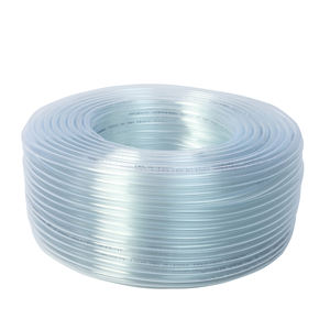 Tubo duradero de agua para riego 100M nivel de agua Flexible 12mm manguera de jardín de PVC transparente de grado alimenticio, 1,5mm de espesor - Product Image 1