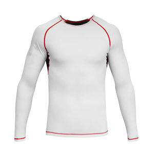 Venta caliente de los hombres personalizados Rash Guard de alta calidad transpirable BJJ entrenamiento MMA Gear - Product Image 4