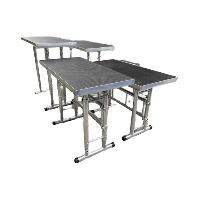 Foldable Portable Aluminum Alloy DJ Booth Table Platform Stage Event Concert Wedding Show 200kg Load
