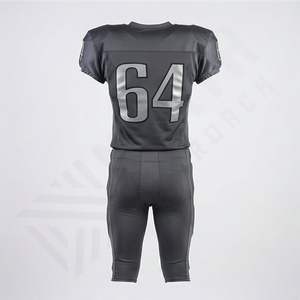 Uniforme de football américain pour adultes, taille plus, tissu en polyester léger renforcé, contrôle de la transpiration, confort de performance, vêtements d'équipe - Product Image 2