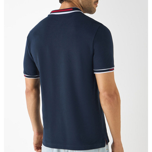 Diseño de tendencia Popular para hombre, camisetas de costura con botones de verano, polos informales - Product Image 6