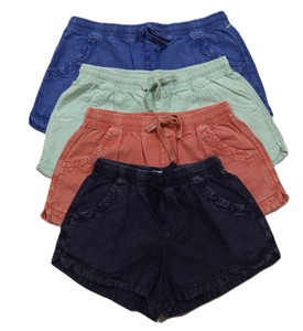 Pantalones cortos lavados con ácido personalizados para mujer 100% algodón Vintage Sports - Product Image 6