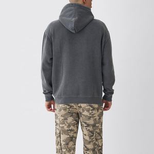 Pull à capuche surdimensionné personnalisé pour hommes, nouveau design, éponge française ample pour l'hiver, imprimé, motif solide personnalisé - Product Image 3