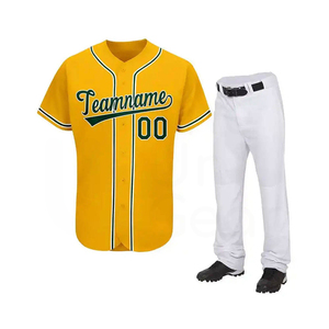 Vêtements de softball de baseball de haute qualité les plus vendus chemise et pantalon Buton Up pour l'équipe de baseball vêtements de sport uniformes de baseball personnalisés - Product Image 1