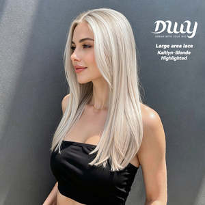 Kaitlyn-DWY 13*4 Free Parting Hand-<b>Tied</b> Top Glueless 30-Inch Synthetic Wig Transparent Lace Loose Wave Style Monofilament Base - Product Image 1