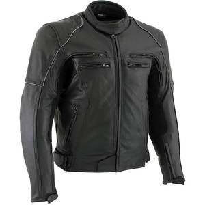 Chaqueta de Cuero para Hombre, Estilo Motero, Cuero Sintético Desgastado, Material de Primera Calidad, Tallas Grandes - Product Image 1