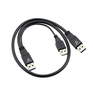 USB 2.0 Micro-USB <b>Cable</b> 42cm Long Male to Male Plastic with PVC Jacket for Computer 6A/5A Fast <b>Charging</b> Flat Type - Product Image 2