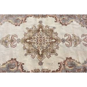 Classic Beige <b>Brown</b> 3.7 X 7ft <b>Wool</b> Rug Patchwork Turkish Design for Home Living Rectangle Hallway Entryway Latex New Bedside Rug - Product Image 5