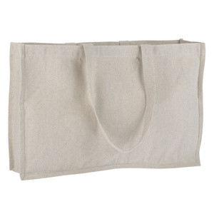 Sac fourre-tout en coton écologique à soufflets, lavable, pour usage quotidien, avec impression par transfert thermique/sérigraphie, idéal pour cadeaux publicitaires et promotionnels - Product Image 2
