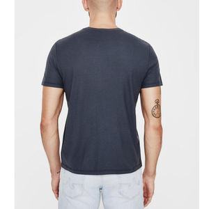 เสื้อยืดคอกลมแขนสั้นสำหรับผู้ชายเสื้อยืดคอกลมสีพื้น - Product Image 5