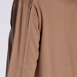 Logo personnalisé de haute qualité islamique modeste éponge col montant automne/hiver cordon sweat à capuche pour femme-respectueux de l'environnement respirant - Product Image 5