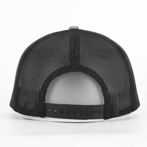 Casquette de camionneur unisexe avec broderie de flamme, nouvelles casquettes en maille de qualité pour hommes et femmes, sangle arrière réglable pour les jeux en plein air, casquette - Product Image 6