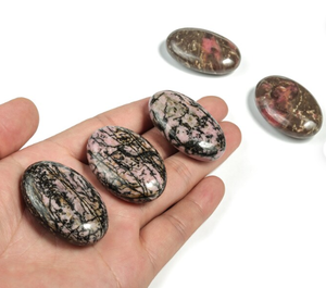 Piedra de Palma de Rodonita de alta calidad, cristal de Rodonita pulido, gran oferta - Product Image 6