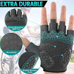 Cycling Gloves Custom design Breathable <b>Half</b> Finger Cycling Gloves Anti <b>Slip</b> Pad Road Bike Gloves Men Women - Product Image 4