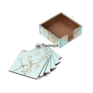 Posavasos decorativos de MDF Tradebyd, alfombrillas duraderas hechas a mano con estilo para decoración del hogar, comedor, cafeterías y hoteles - Product Image 5