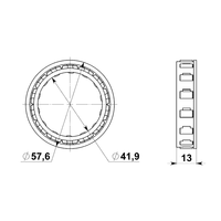 SGTO03 Sprag pour Borg Warner Mitsubishi / Hyundai Subaru Toyota / Lexus ZF Divers modèles industriels KM-175 ; KM-175-5, KM-177