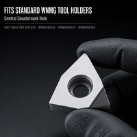 CBN Diamond Turning Inserts WNMG080402 WMG080404 WNMG080408, CNC Lathe Diamond Tool Tips for Aluminum Alloy Machining