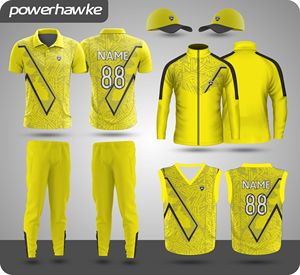 Ropa deportiva de aspecto decente, uniforme de cricket, conjunto completo de Jersey y pantalones con logotipo y tamaño de nombre de equipo personalizados - Product Image 1