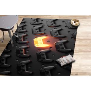 Alfombra Gamers Haven, Alfombra Estampada, Alfombra para Cuarto de Hombre, Alfombra Negra, Alfombras Modernas, Alfombra de Chenilla - Product Image 3
