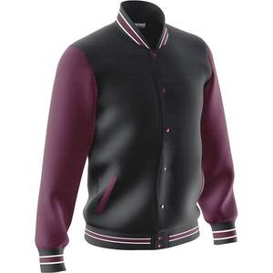 Varsity Vestes Homme Classique Baseball Collège Lycée Faux Cuir Stand Bomber Veste Unisexe Coloré Club Survêtement Manteau - Product Image 1