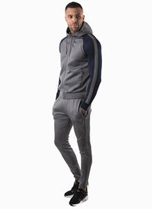 New Style 100% Cotton Fabric Jogging Men'S Sweatsuits Casual Custom Logo Tracksuits With <b>Hood</b> for Men - Product Image 5