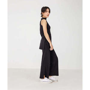 Ensemble côtelé sans manches pour femmes - Product Image 1
