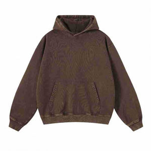 Sudadera con Capucha para Hombre, 100% Algodón, 450 g/m², Tejido de Rizo Grueso, Estilo Vintage, Impresión 3D, Lavado Ácido Personalizado - Product Image 4