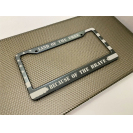 Cadres de plaque d'immatriculation de voiture en aluminium avec drapeau américain LED compatibles avec Tesla Ford Audi Mercedes-Benz - Product Image 4