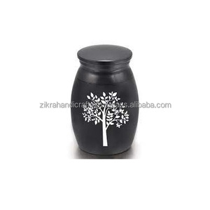 Urna funeraria de Metal lista para enviar, urna de cremación barata para decoración de cenizas humanos pintadas - Product Image 3