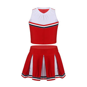 Ensemble de cheerleading classique en deux pièces avec des options de couleurs personnalisées pour la coordination d'équipe, uniforme de cheerleading - Product Image 1