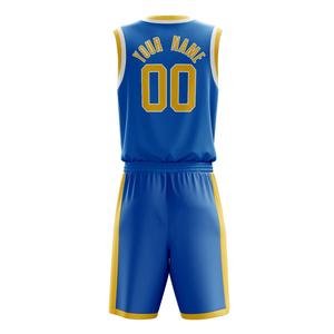Ensemble d'uniformes de basket-ball pour hommes de l'équipe professionnelle Maillot et short sans manches personnalisés avec logo avant pour une utilisation sportive - Product Image 3
