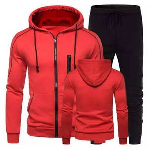 Vêtements d'entraînement respirants Pantalons de survêtement en coton unisexes Pantalons de survêtement à logo personnalisé Ensemble deux pièces Pantalons de survêtement à capuche à séchage rapide - Product Image 5