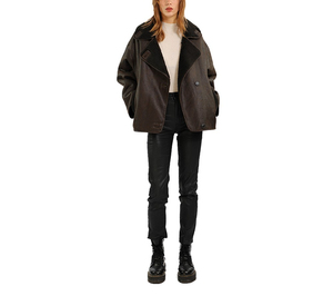 Mode de luxe de haute qualité automne printemps vestes courtes femmes hiver porte veste en cuir respirant pour femmes avec des prix bon marché - Product Image 4