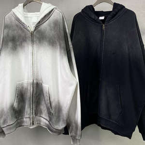 Pull-over de qualité supérieure en coton personnalisé fabricant de sweats à capuche surdimensionnés sweats à capuche en coton épais vierge coupe carrée sweats à capuche pour hommes - Product Image 5