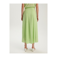 Robe décontractée plissée brodée BGN Maxi à manches courtes, coupe moderne, provenant de TR