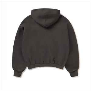 Sweat-shirts à épaules tombantes 100% coton, unisexe, surdimensionnés, personnalisés, broderie personnalisée, 500GSM, fabrication de sweat-shirts - Product Image 2