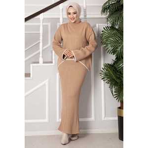 Women's Shepherd Stitch Crop Dress Elegant Sweater <b>Set</b> with Ten Unique Features - Product Image 4
