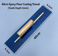 Outil de raclage pour peinture de sol, spatule et niveleur pour époxy - Truelle crantée en fil d'acier pour finition du ciment