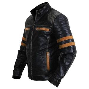 Chaqueta de Cuero para Motociclista, Resistente al Viento, Protectora, Personalizable, OEM Disponible, Colores y Logotipos Personalizados 2025, para Todas las Temporadas - Product Image 2
