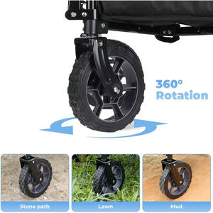 Chariot pliable robuste avec poignée rétractable pour le shopping, le rangement et les outils, conception OEM personnalisable pour la plage - Product Image 5