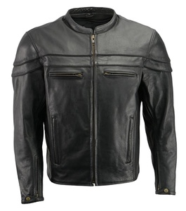 Vêtement de sport de course tissé enduit de haute qualité, veste en cuir de moto vintage coupe-vent respirante imperméable, taille adulte plus - Product Image 1
