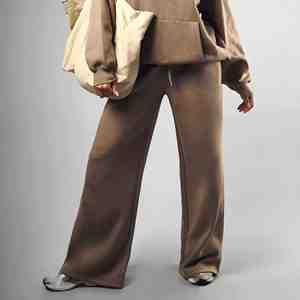 Best Selling Women's Casual XL Winter <b>Trousers</b> <b>High</b> Quality OEM Service Quick Dry Breathable <b>Elastic</b> Mid <b>Waist</b> Customizable Logo - Product Image 3