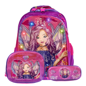 Galactic School Backpack <b>Set</b> for Children RGB LED Lights Including Pencil Case and Thermal <b>Lunch</b> Box - Product Image 3