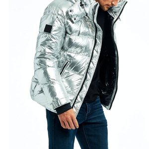 New Stylish Winter Canvas Puffer <b>Jacket</b> for Men Customized Breathable Oversized Design - Product Image 5