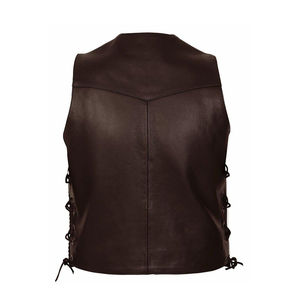 Gilet matelassé pour homme en cuir de vachette blanc, imperméable, respirant, personnalisable, prix d'usine au Pakistan - Product Image 2