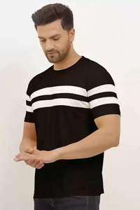 เสื้อยืดลำลองคุณภาพสูงสำหรับผู้ชาย ผ้าโพลีเอสเตอร์/คอตตอน แขนสั้น รับปักลายตามสั่ง ขายส่ง - Product Image 2