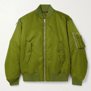 Veste bomber en satin pour homme, légère, vêtements d'hiver 2025, impression de logo personnalisée, nouveau design, meilleure qualité - Product Image 1